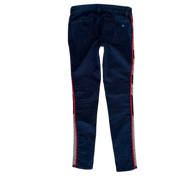 Rag & Bone Raja Midnight Womens Sz 27 Jeans Skinny Denim Boho Tribal Embroidered - Picture 4 of 9